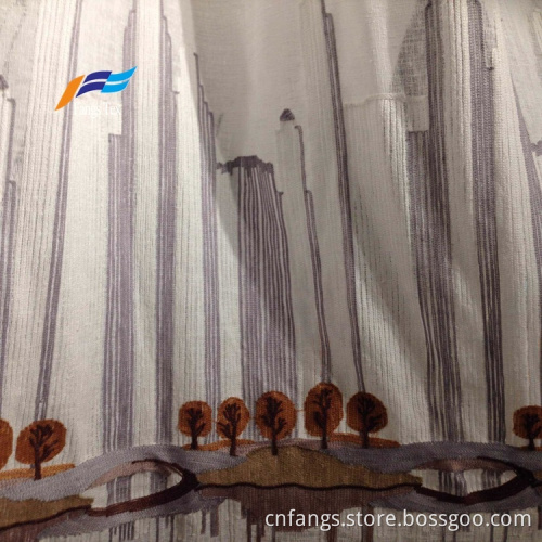 Blackout Floral Printed 100% Polyester Curtains Fabrics